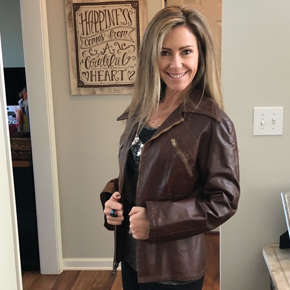Vintage Leather Coat - Picture 2 of 6